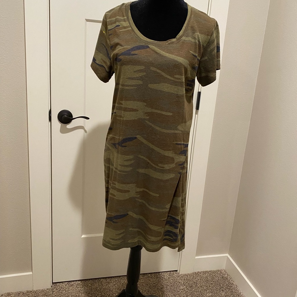 Alternative Green Camouflage Tee Dress